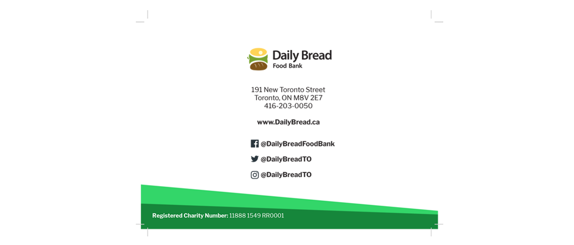 Daily Bread Card Back